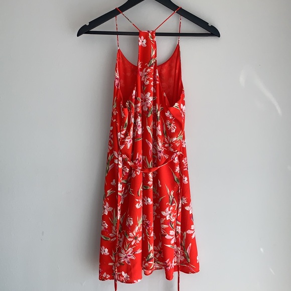 β€οΈβπ₯ Fabβrik Small Red Floral Summer Dress β€οΈβπ₯ - Picture 3 of 4
